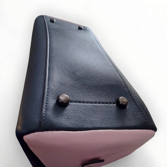 Coach Lora Carryall Handbag Colorblock Pink/ tan/ green womens shoulder bag - Picture 13 of 14